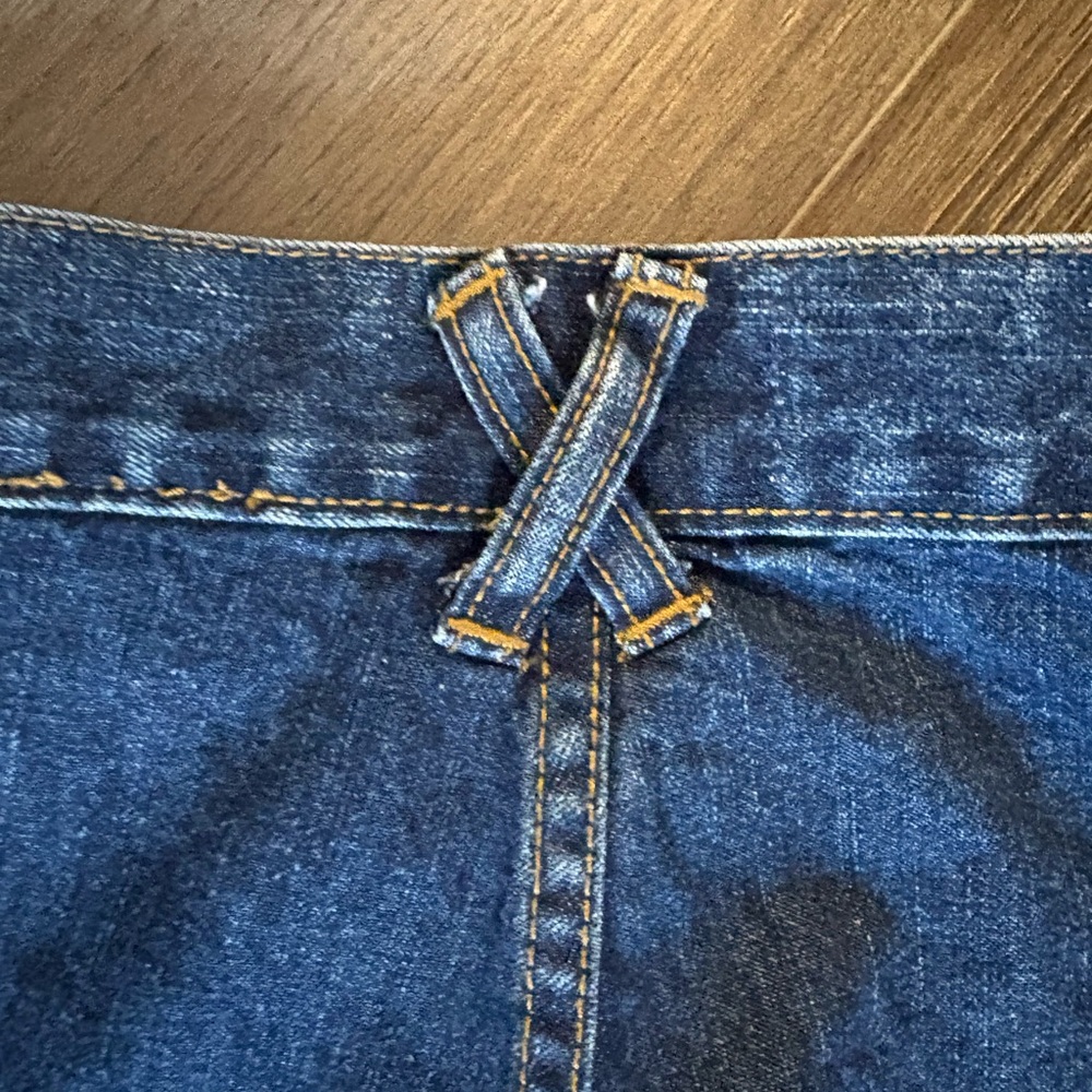 Women's Blue Flared Jeans - Picture 4 of 6